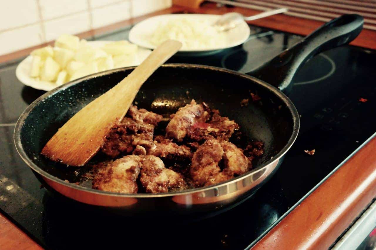 smażona wątróbka