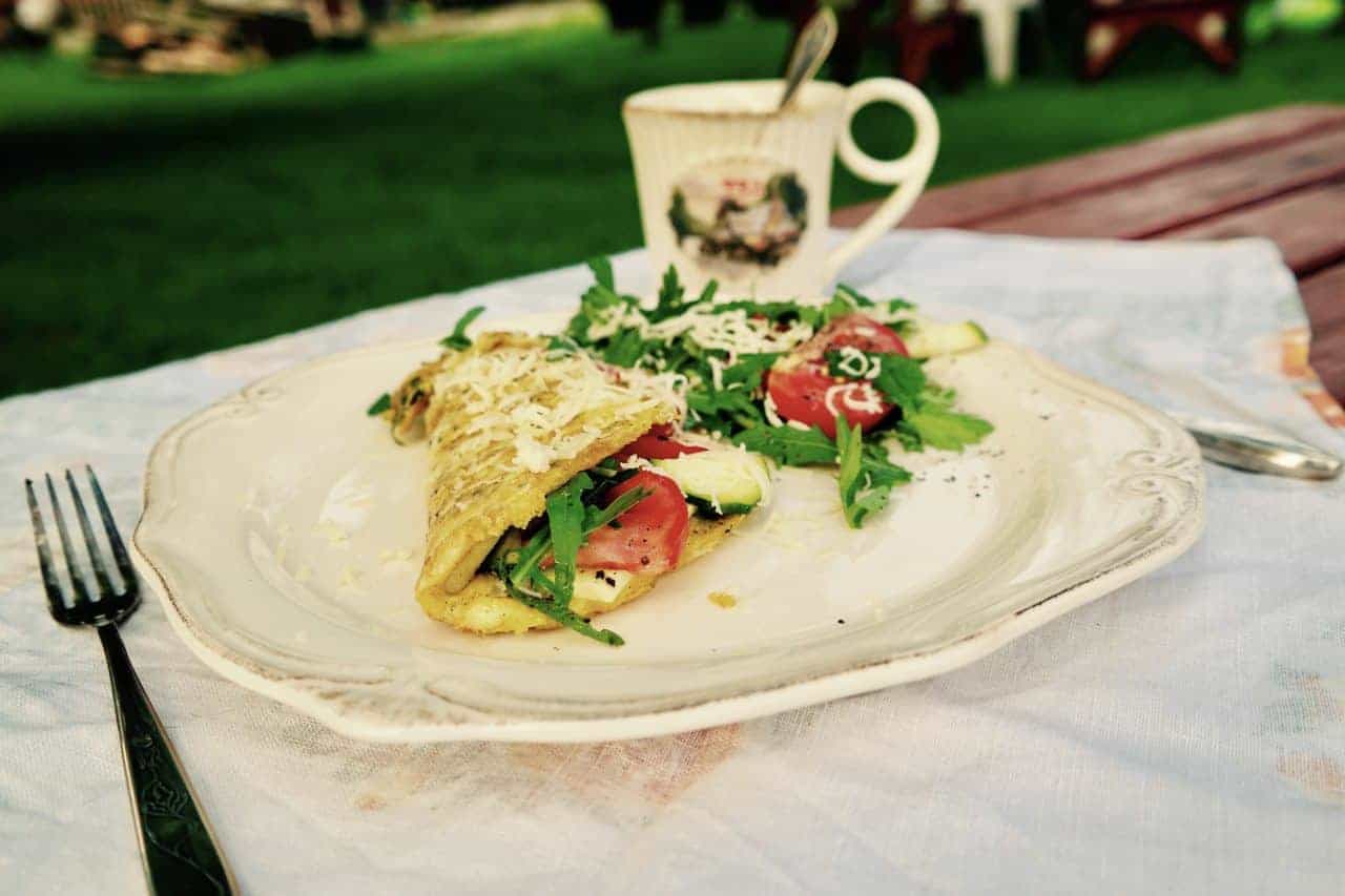 omlet z warzywami